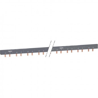 Гребенчатая шинка ДОП.+2П (AuxL1L2…) 57 МОД.18ММ 100А разрезаемая