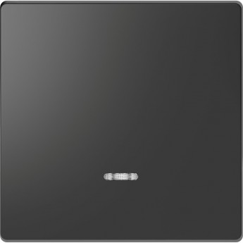 Клавиша одинарная MERTEN D-LIFE с линзой для LED модуля, АНТРАЦИТ