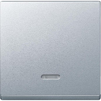 Клавиша одинарная SCHNEIDER ELECTRIC MERTEN с окном для световой индикации, АЛЮМИНИЙ, SM
