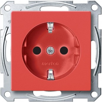 Механизм розетки SCHNEIDER ELECTRIC MERTEN для специальный сетей, РУБИНОВЫЙ, QF SM