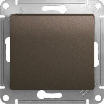 Нажимная кнопка SCHNEIDER ELECTRIC GLOSSA, сх.1, 10АХ, механизм, шоколад