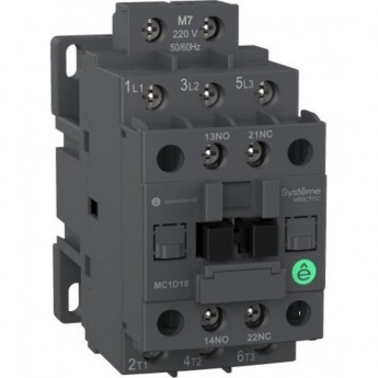 Контактор SCHNEIDER ELECTRIC SYSTEMEPACT MC MC1D 3п 9А кат. 220В AC 1НО+1НЗ