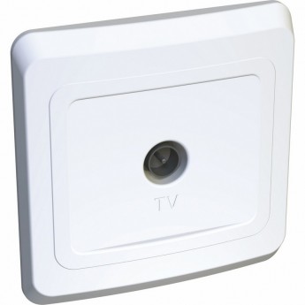 Розетка SCHNEIDER ELECTRIC ЭТЮД С/У телевизионная РОЗЕТКА, белый, Россия