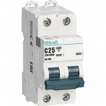 Автоматический выключатель SCHNEIDER ELECTRIC DEKRAFT ВА105-2P-016A-C