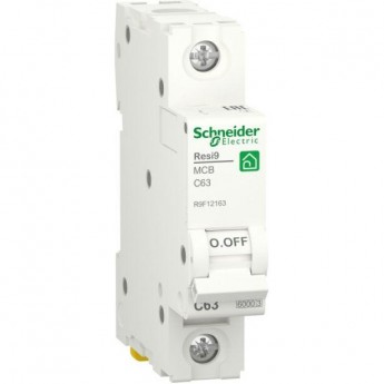 Выключатель автоматический SCHNEIDER ELECTRIC RESI9 модульный, 1п C 63А 6000А