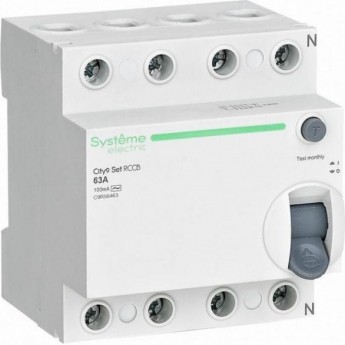Выключатель дифференциального тока SCHNEIDER ELECTRIC CITY9 SET 4п 40А 300мА тип AC 400В